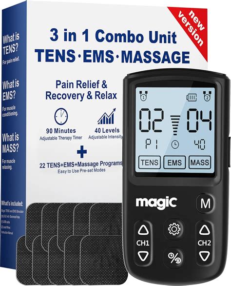 Amazon Tens Unit Máquina estimuladora muscular Masajeador de