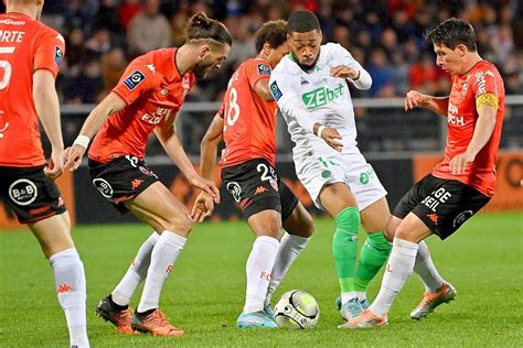 Football Ligue Lorient Pulv Rise Saint Etienne Et S Carte De La