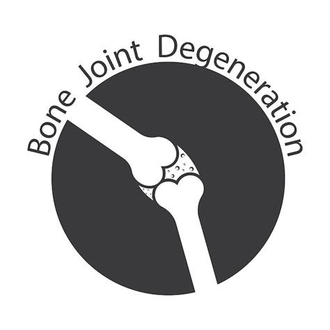 Premium Vector Bone Joint Degeneration Iconvector Symbol Design