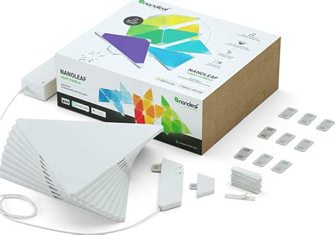 Nanoleaf Light Panels Smarter Kit - Rhythm Edition - 9 panels + 1 ...