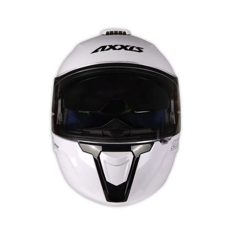 Casco Modular Axxis Sv Gecko Solid Blanco Perla Motozona Aljarafe