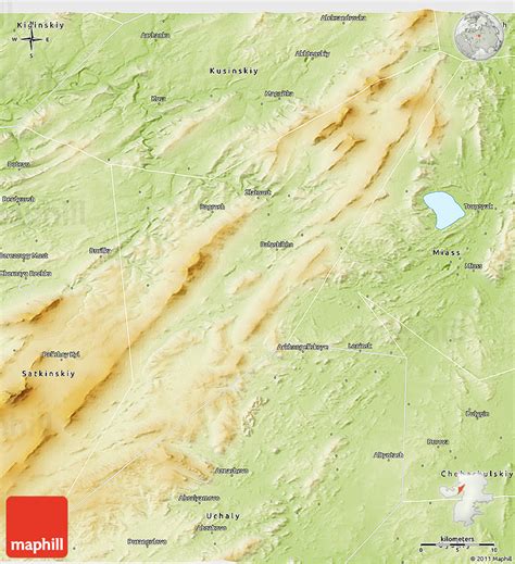 physical  map  zlatoust
