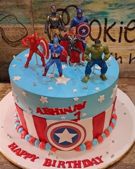 Kids Special Avengers Theme Designer Cake - Avon Bakers