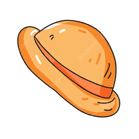 Simple Orange Clipart Transparent Background Orange Simple Cartoon Hat