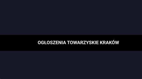 Og Oszenia Towarzyskie Krak W