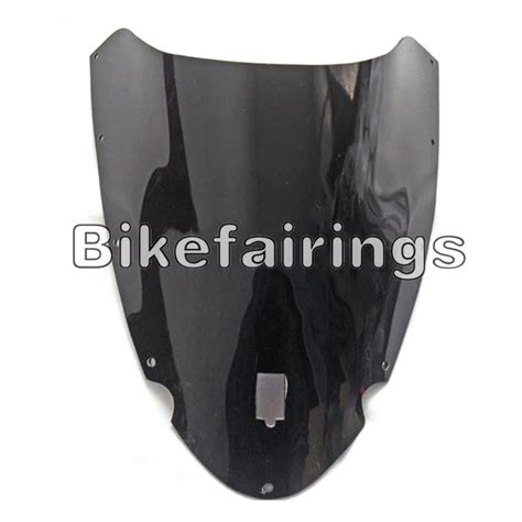 Black Sportbike Double Bubble Windscreen For Ducati 999 749 2003 2004