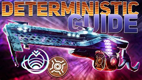 How To Get Deterministic Chaos New Exotic Machine Gun Destiny