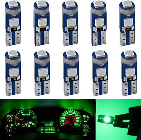 Amazon Grandview 10pcs Green T4 2 COB 1 SMD Led For Dashboard