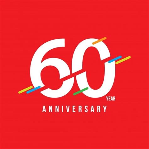 60 Anos Vector Template Design Ilustração PNG Ad Anúncio