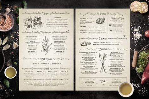 Classic Vintage Restaurant Menus Menu Restaurant Restaurant Menu