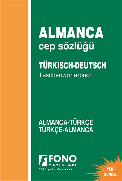 Almanca Cep Sözlüğü Almanca Türkçe Türkçe Almanca