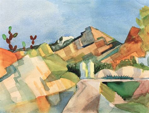 Felsige Landschaft August Macke Als Kunstdruck Oder Gem Lde