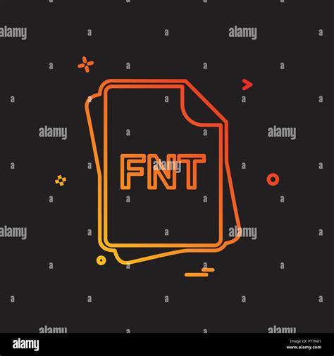 Fnt File Type Icon Design Vector Stock Vector Image And Art Alamy