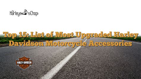 Top 15: List of Most Upgraded Harley Davidson Motorcycle Accessories ...