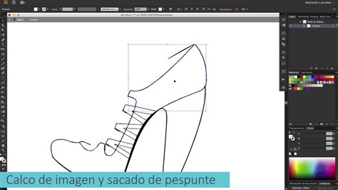 Como Calcar Una Imagen Y Crear Un Pespunte Con Adobe Illustrator Youtube