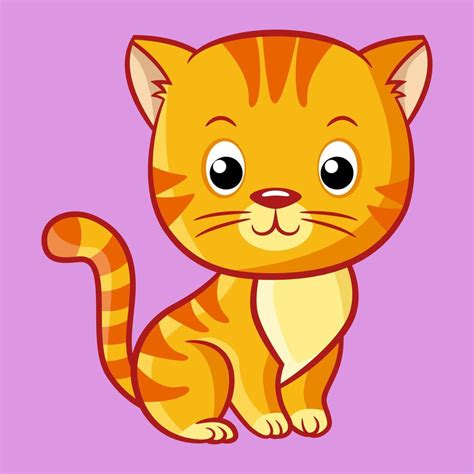 Cute Orange Cat Smile Cartoon 9213330 Vector Art at Vecteezy