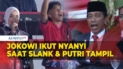 Video Kala Jokowi Ikut Nyanyi Saat Putri Ariani Dan Slank Tampil Di