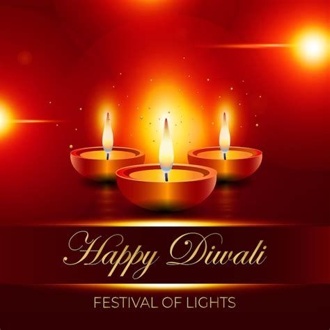 Premium Vector Happy Diwali Design With Diya Oil Lamp Hindu Festival