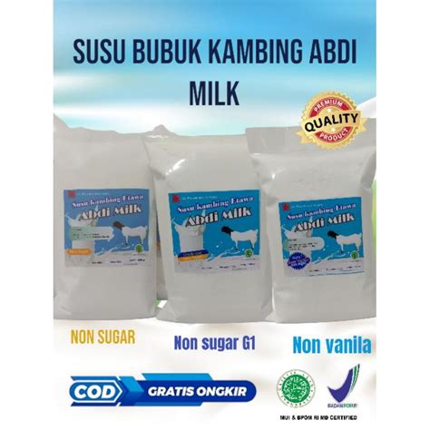 Jual Susu Kambing Etawa Bubuk Organik Non Sugar Tanpa Gula Shopee