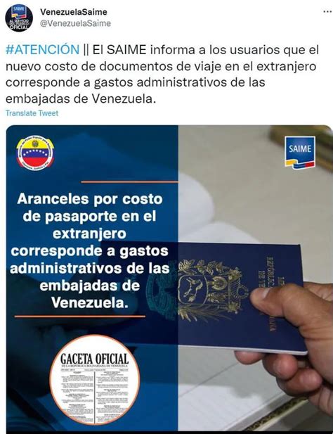 Pasaporte Venezolano Cu Nto Cuesta El Pasaporte Venezolano Hoy