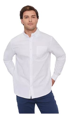 Camisa Hombre Oxford Blanco Corona Cuotas sin interés