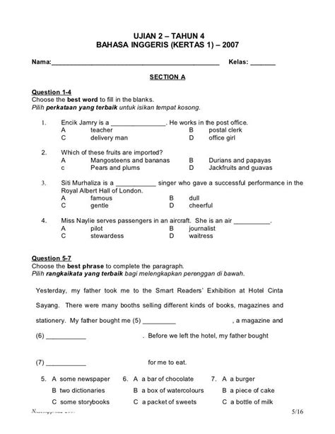 Contoh Soalan Bahasa Inggeris Tingkatan 4 Ppt Haileemcygiles