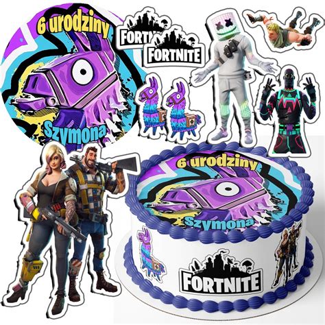 ZESTAW OPŁATEK 21CM POSTACIE FORTNITE GRATIS 11821168782