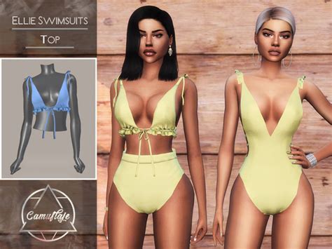 The Sims Resource Ellie Swimsuits Top