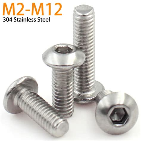 Винт с шестигранным углублением M2 M3 M4 M5 M6 M8 M10 M12 304 | AliExpress