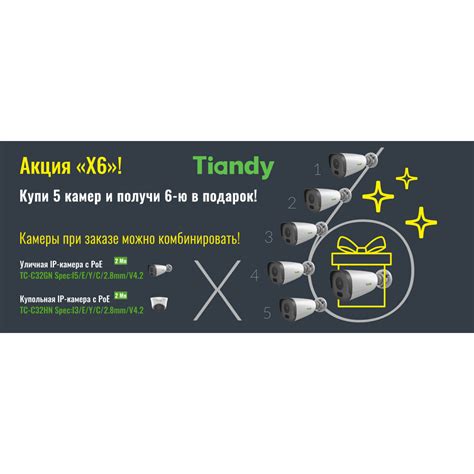 Tiandy TC C32HN Spec I3 E Y C 2 8mm V4 2 Super Lite IP камера