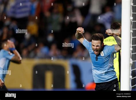 Uruguay S Nahitan Nandez Reacts During A Qualifying Soccer Match