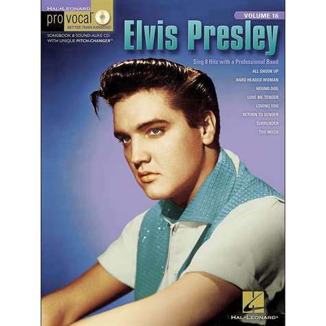 Hal Leonard Elvis Presley Pro Vocal Series For Men S Edition Songbook