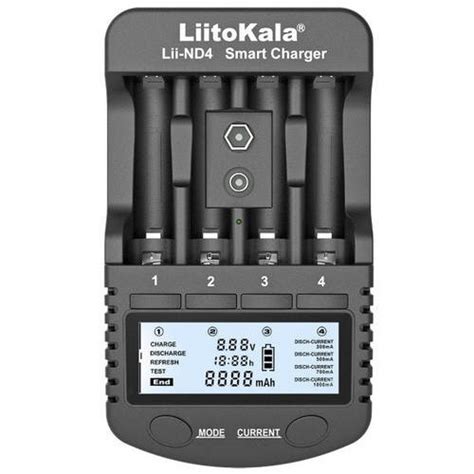 Купить Зарядное устройство для аккумуляторов LIITOKALA ND4 |4 канала ...