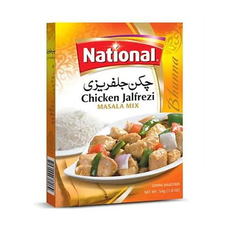 Shop National Chicken Jalfrezi Masala 50g Online South Asian Central USA