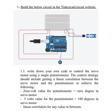 Solved 1 Build The Below Circuit In The Tinkercad Circuit Chegg