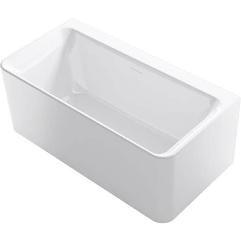 KOHLER Unwind 29 5625 In W X 59 0625 In L White Acrylic Rectangular