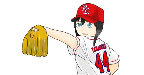 Pixiv女子プロ野球 【pgb】新入団選手イラスト：山村つゆ 野村中務少輔のイラスト Pixiv