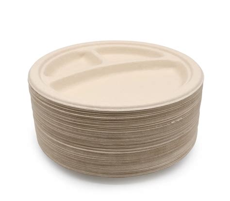 Inch Sugarcane Bagasse Biodegradable Compostable Plates Wholesale