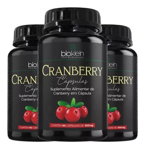 Suplemento En C Psulas Bioklein Fitoter Pico Cranberry En Pote De G