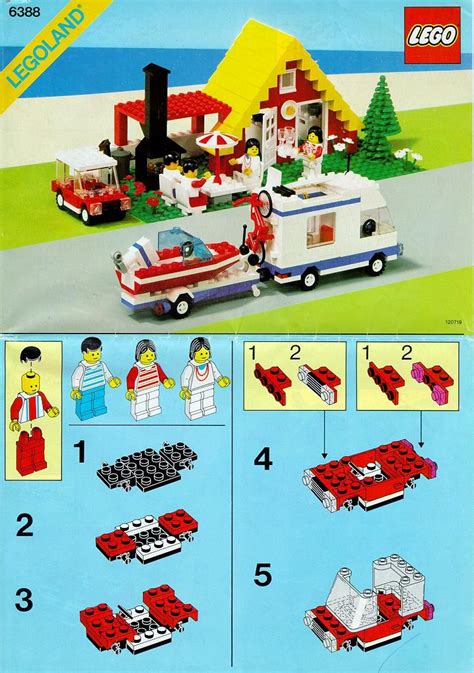 LEGO Holiday Home with Caravan Instructions 6388, City | Lego ...