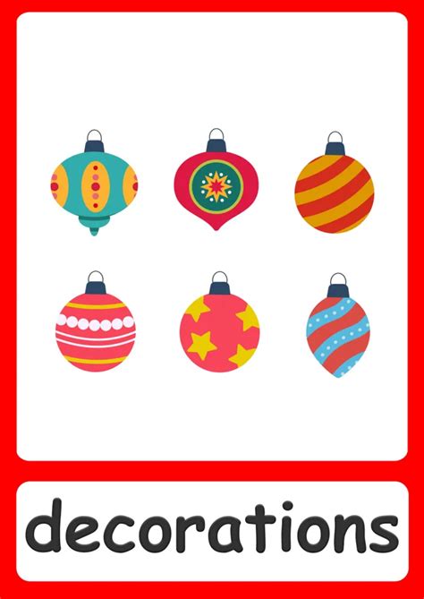 Christmas Flashcards Flashcards Flashcards For Kids Colourful Semantics