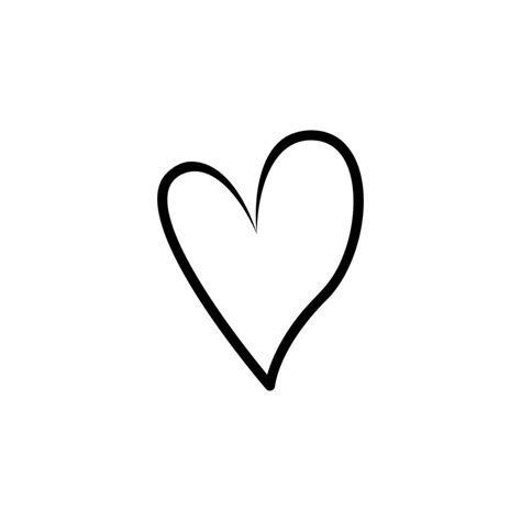 Heart Hand Drawn Vector Icon 22767642 Vector Art At Vecteezy