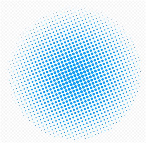 Blue Halftone Circle Dots PNG Citypng