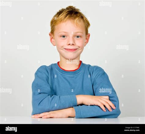 Boy, 6 years, medium portrait Stock Photo - Alamy