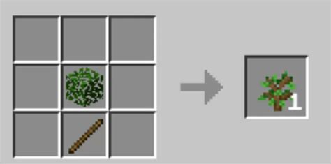 Craftable Oak Sapling Minecraft Data Pack