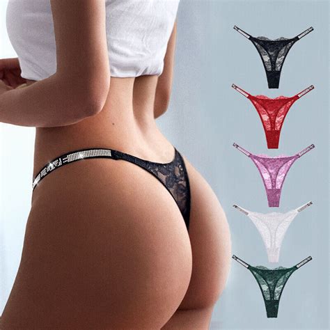 Women S Sexy Lace Panties Briefs Underwear Lingerie Knickers Thongs G