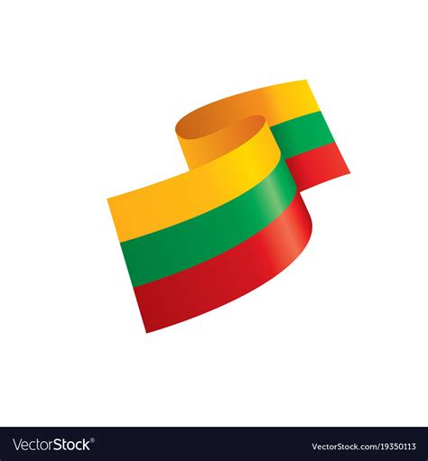 Lithuania flag Royalty Free Vector Image - VectorStock