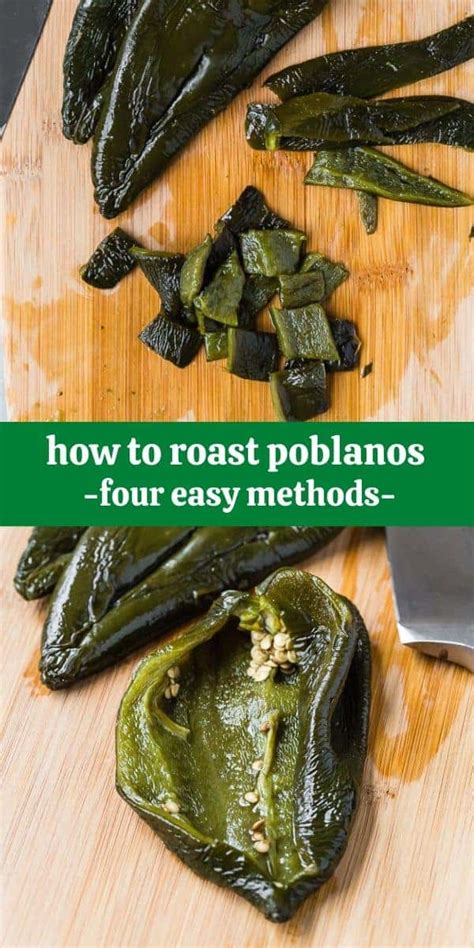 How To Roast Poblano Peppers 4 Methods Rachel Cooks®