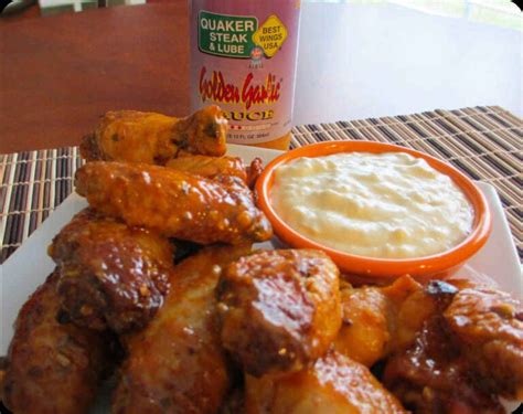 Quaker Steak and Lube Golden Garlic Wings - For the Wing