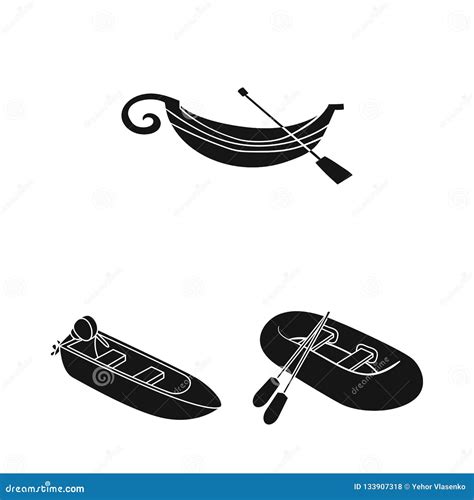 Vector Illustration Of Sail And Sea Icon Collection Of Sail And